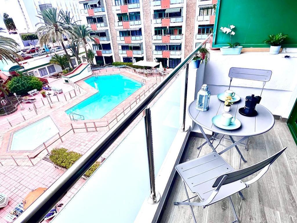Fm Beach Home - Renovated Apartment With Swimming Pool Near Maspalomas Dunes & Beach Playa del Ingles  Luaran gambar